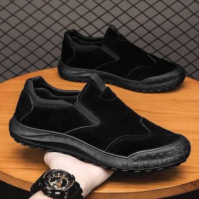 Herenschoenen voor de herfst Nieuwe stijl van slijtvaste en antislip werkkleding schoenen voor bouwplaats Veelzijdige luiheid met één voet Arbeidsbescherming 44
