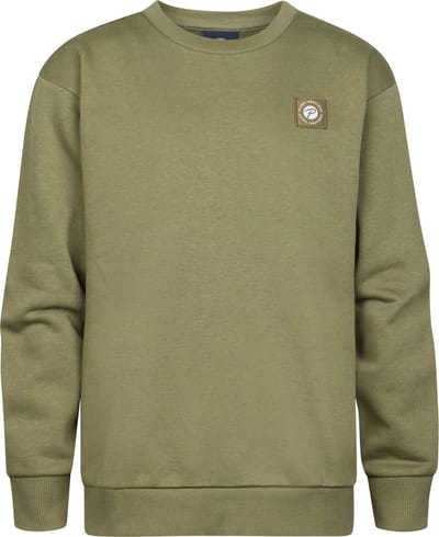 Petrol Industries - Jongens Logo Sweater Oceanic - Groen - Maat 140