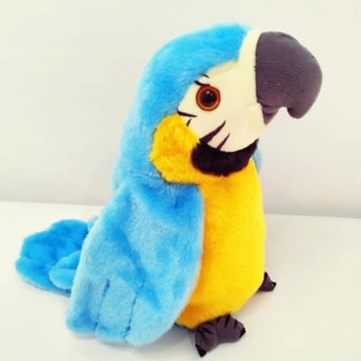 Pratende papegaai Elektronische pluchen speelgoed Sprekende plaat herhaalt Schattige zachte knuffel vogel pop Kinderen Kinderen Baby cadeau