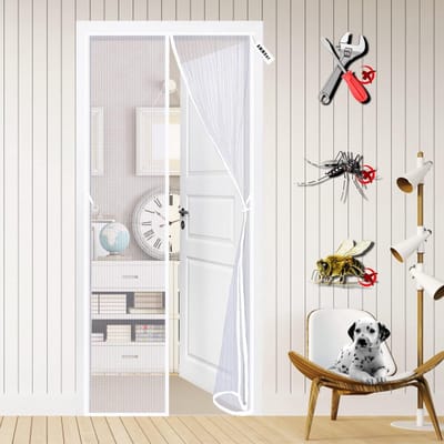 Horren Deur Magnetisch - Hordeur voor Binnendeur en Buitendeur - 100x245 cm - Insectenwerend & Kindvriendelijk