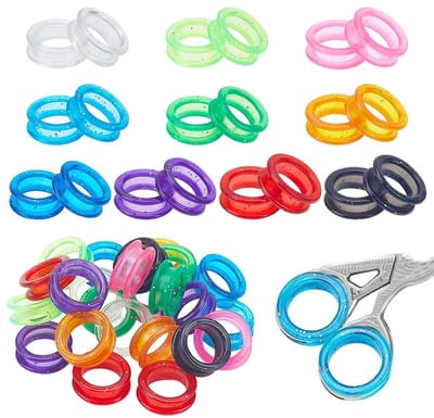 Dailygoods- Vingerring 30 Stuks - Siliconen Duiminzetstuk - Huisdierverzorging - Professionele Kappers - Beschermring - Lichtgewicht 26 x 9 mm - Vingerbescherming