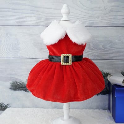 Kerst Hondenjurken Voor Kleine Honden Kleding Zomer Kerst Cosplay Kat Huisdier Hond Jurk Fancy Prinses Puppy Jurk S white