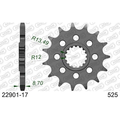 Tandwiel Afam 525 17 dents
