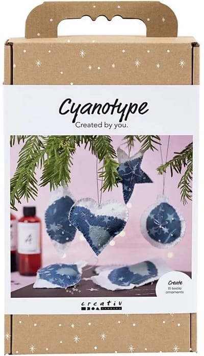 Creativ Company Hobbyset Cyanotypie Kerstdecoraties Met Cyanotypie
