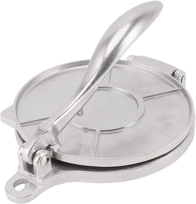 Dailygoods- Tortillapers 16cm - Aluminium Legering - Handmatige Tortilla Maker - Multifunctioneel - Duurzaam - Eenvoudig in Gebruik - Deegroller
