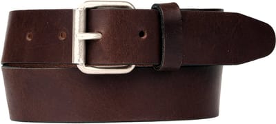 Petrol Industries Riem Heren - Broekriem - Verstelbaar - Leer - Bruin - 85 cm - S