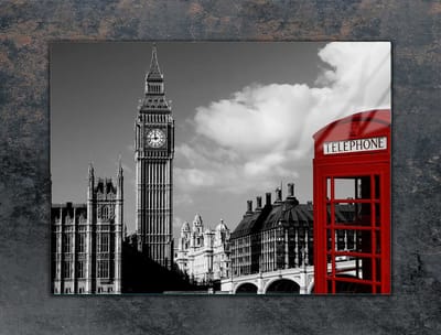 TMK ArtDeko - Snijplank - 70x52 cm - Londen - Glas