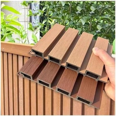 Privacy Scherm - Tuinscherm Composiet - Buitenruimte Afschermen - Weerbestendig Materiaal - 22x140cm - Wit