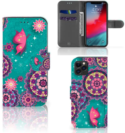 Apple iPhone 11 Pro Hoesje Cirkels en Vlinders