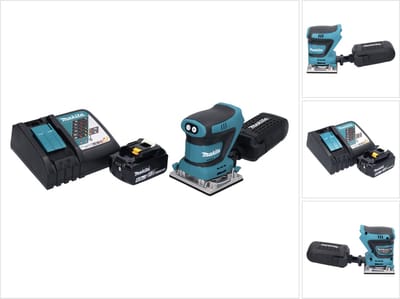 Makita DBO 482 RG1 accu-excentrische schuurmachine 18 V 112 x 102 mm + 1x accu 6,0 Ah + oplader