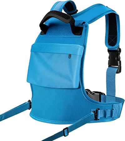 Ski tuigje kinderen - Wintersport trainer - Veilige wintersport - Valpreventie ingebouwd - 23 x 22 x 10 cm - Blauw
