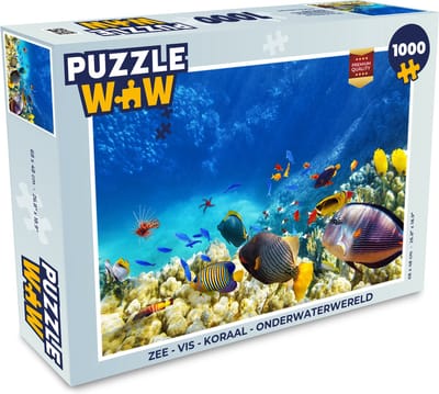Puzzel Zee - Vis - Koraal - Onderwaterwereld - Legpuzzel - Puzzel 1000 stukjes volwassenen