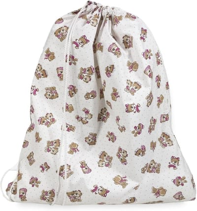 Kinder Slaapzak - Baby Rugzak - Opbergen Dekens - Met Schouderriem - 45 x 60 cm - Roze