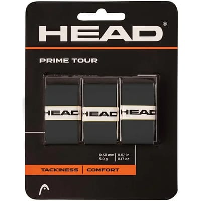 Head Tennis / Padel Overgrip Prime Tour 3Pack Black