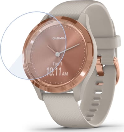 Geschikt voor Garmin Vivomove 3 Screenprotector - Beschermglas Folie Geschikt voor Garmin Vivomove 3