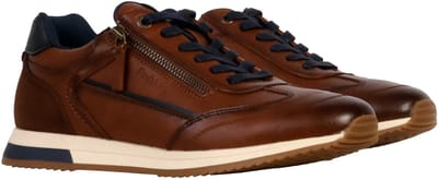 Laken lage sneakers met veters