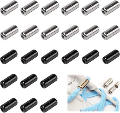 EXCITAT Schoenvetersloten - Schoenveteraccessoires - Draagbaar - Voor elastische veters die niet gestrikt hoeven te worden - 24 stuks
