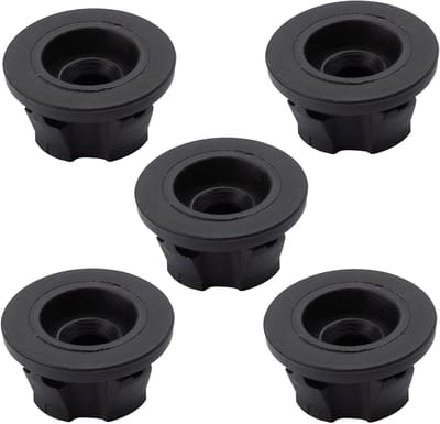Rubberen motorafdekking voor auto's - 5 stuks - motorafdekking voor diverse modellen - zwart
