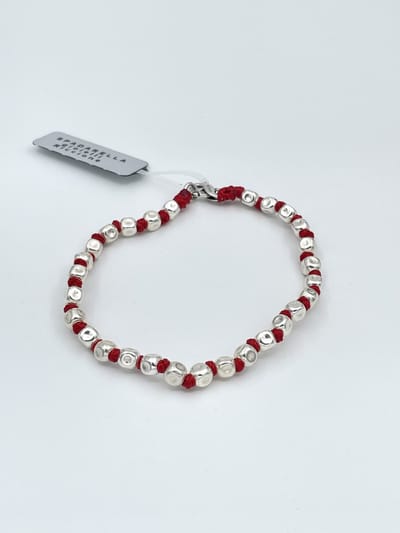 Spadarella Gioielli - SPBR03- Armband - 925 Zilver - 5mm - Red 504 - 19 Cm