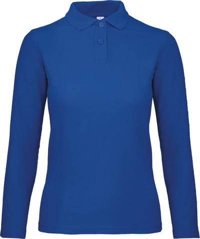 B&C ID.001 Ladies' long-sleeve polo shirt CGPWI13 - Royal Blue - M