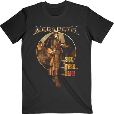 Megadeth - The Sick, The Dying ? And The Dead Circle Album Art Heren T-shirt - S - Zwart