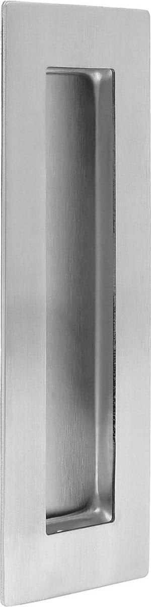 AMIG Schuifdeurkom 150x50mm – Geborsteld RVS 304 - Inbouw Handgreep - Komgreep – Rechthoek Blind – Schuifdeurbeslag – Schuifdeursysteem