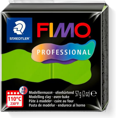 FIMO professional - ovenhardende boetseerklei - blok 57 gr - lichtgroen