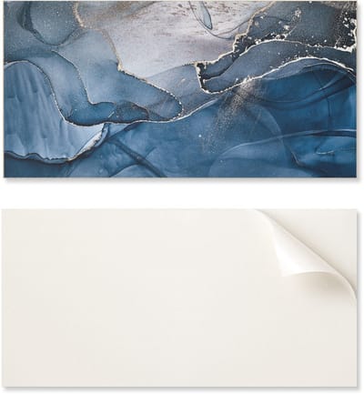 Decoratief paneel met afbeelding, 100x50 cm, abstract golvend patroon