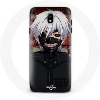 Coque Samsung Galaxy J3 2017 Tokyo Ghoul Kaneki Ken Masque Japonais Anime