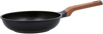 20 cm Carbon Koekenpan - Gietaluminium, Zwart
