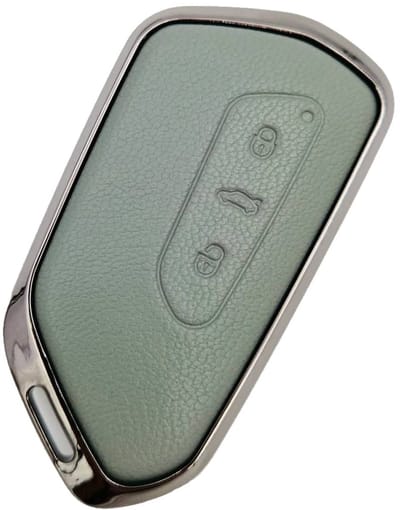 Autosleutel Hoesje geschikt voor Volkswagen VW - Sleutelcover - Aluminium Sleutelhoes - Accessoires - agave