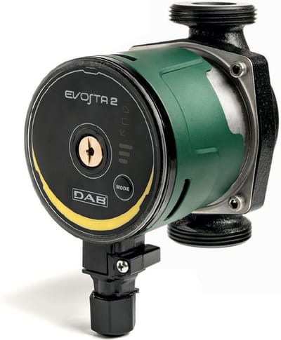 DAB Evosta 2 40-70/130 1/2 Circulatiepomp (CV pomp) - 3600l/h - 35W - Inbouwmaat 130 mm - Opvoerhoogte 6,9 m - Zeer Energiezuinig - Schroefaansluiting 1 (32 mm)