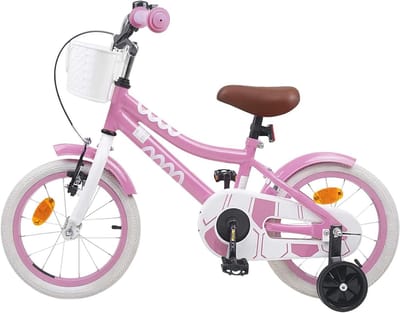 Kinderfiets 16 Inch - Jongensfiets Meisjesfiets - Buiten Spelen - Verstelbare Onderdelen - 16 inch - Lichtroze