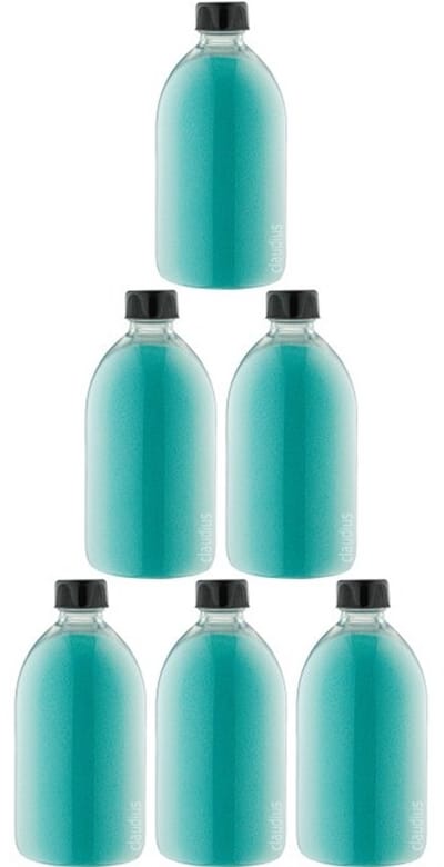 Scrubzout Hamam 650 gram - Fles met zwarte dop - set van 6 stuks - Hydraterende Lichaamsscrub