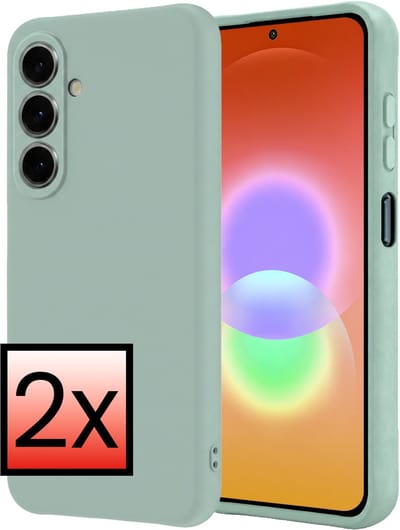 Hoesje - 2 Stuks - Geschikt voor Samsung Galaxy A27 - Sterk & Shockproof - Case Siliconen - Back Cover - Telefoon Hoes - Lichtblauw