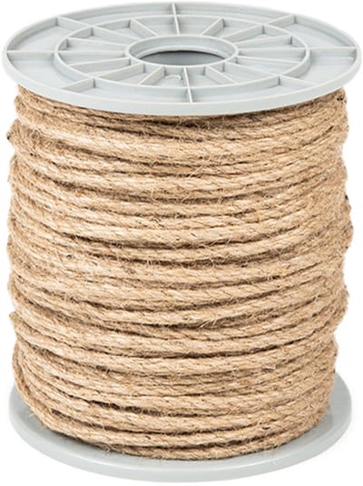Rubbermagazijn - Jute touw - 4mm - Lengte = 100 meter - Raamkoord - Decoratie - Knutselmateriaal - Tuin- en landbouw