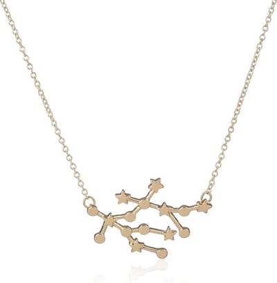 24/7 Jewelry Collection Tweelingen Ketting - Sterrenbeeld - Horoscoop - Goudkleurig