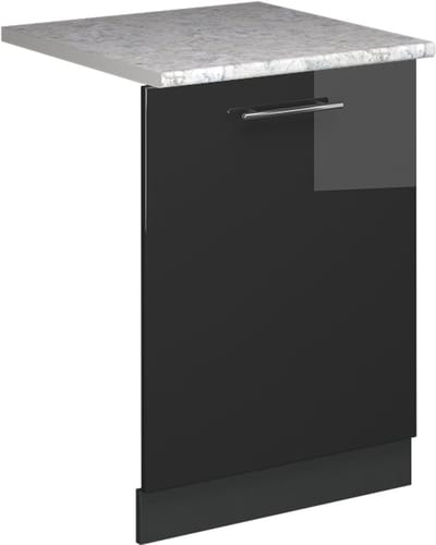 Vicco Fame-Line Vaatwasserfrontpaneel – 60 cm, WB Marmer Antraciet Hoogglans