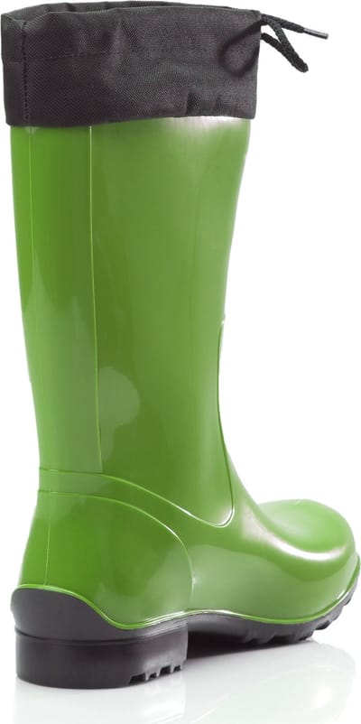 Ladeheid Dames Regenlaarzen - Rubberen Laarzen met manchet Waterdichte - PVC - LA-LMG-879-Aspen - Groen/Zwart - 36