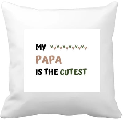 Akyol - my papa is the cutest Kussen hoes - Papa - schattige vader - vader cadeautjes - vaderdag - verjaardagscadeau - verjaardag - cadeau - geschenk - kado - gift - vader artikelen - 40 bij 40 cm