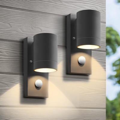 Buitenlamp met sensor dag en nacht - Wandlamp met bewegingsdetectie - Op zonne energie - LEDverlichting