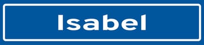 Fotofabriek Straatnaambord Isabel | Straatnaambord met naam | Cadeau Isabel