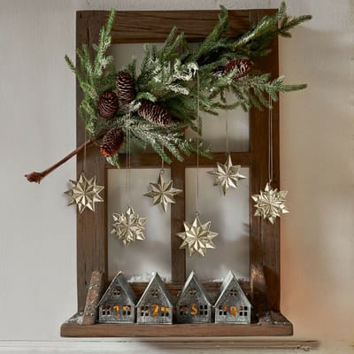 LOBERON Hanger set van 6 Zamoura antiekgoudkleurig