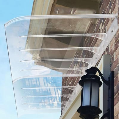Deurluifel - Buitenscherm - Entree Beschermen - Stil Geluid - 40x150cm - Transparant