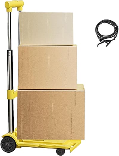 Opvouwbare Kruiwagen - Draagbare Trolley - Zwaar Werk - 100 kg Capaciteit - Inklapbaar 43cm