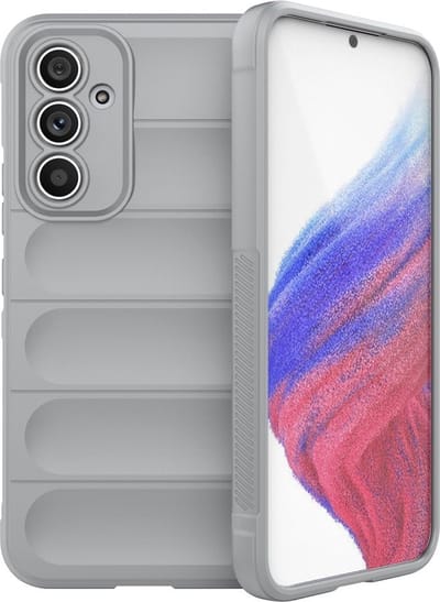 Coverup Hoesje - Geschikt voor Samsung Galaxy A54 Hoesje - Coverup Hands-On Rugged Back Cover - Grijs