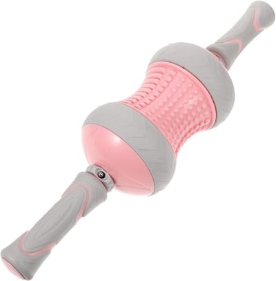 Buikspierwiel - Fitnessroller Buiktrainer - Buikspieren Trainen - Automatische Rebound - 45 x 45 x 45 cm - Roze