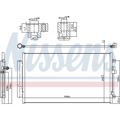 Condensator, airconditioning NISSENS 941064