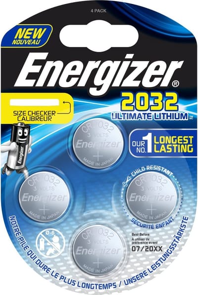 Energizer Ultimate Lithium Batterij Cr 2032 4 Stuks