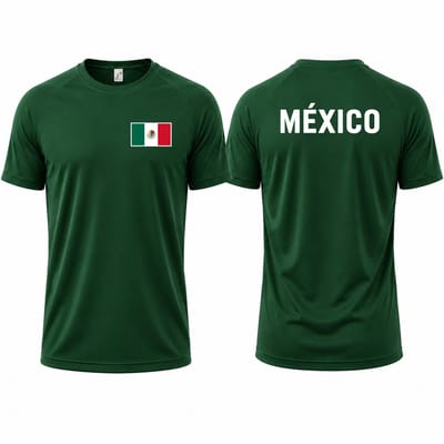 Landenteams Mexico – WK 2026 – Voetbal Shirt - Maat S – Voetbaltenue – Voetbal Spullen – Dry Fit – Ademend – Mesh – Raglan Mouwen